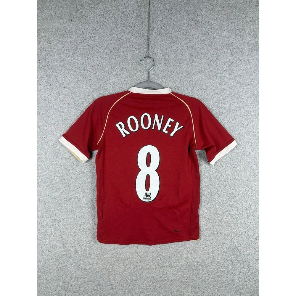 Vintage Manchester United 2006-2007 Shirt Jersey Youth Size M 10/12 Rooney 8